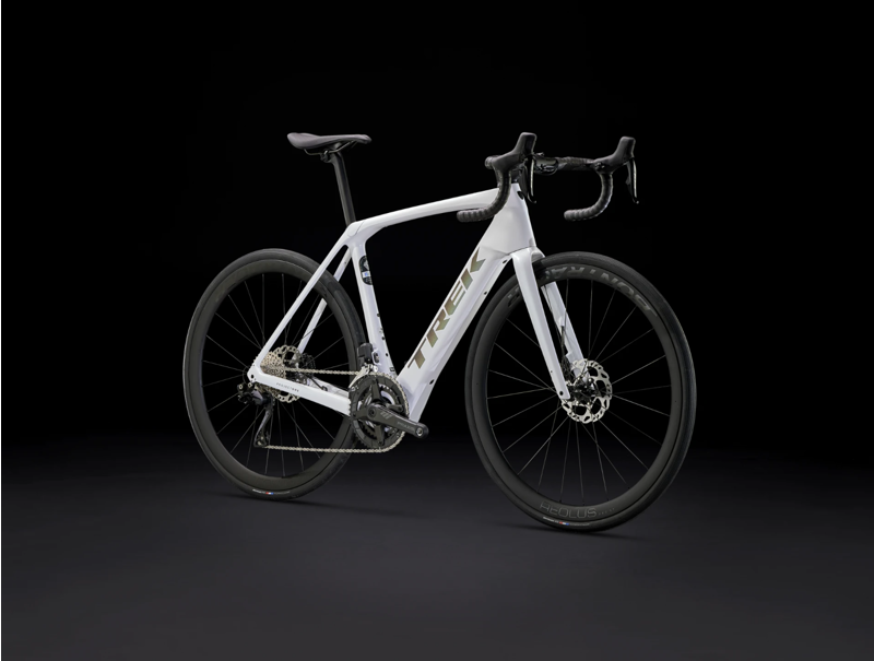 Trek Domane+ SLR 6 Electric Carbon Road Bike 2023 in White-1